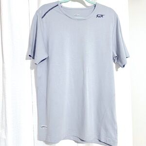 Iguana Skinz Women XL 70% Bamboo 30% Cotton BL/Gray Logo Tee Golf Sport Athletic